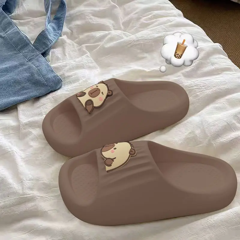 Simpatiche pantofole Kapibara ~ EVA per uomo e donna 2025 primavera ed estate nuove coppie moda casa pantofole antiscivolo con suola morbida