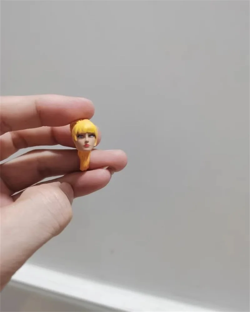 Little 1/18 Soldier Accessories Double Edged Female Warrior Head Carving Model Toy Fit 3.75'' Action Figures Body In Stock