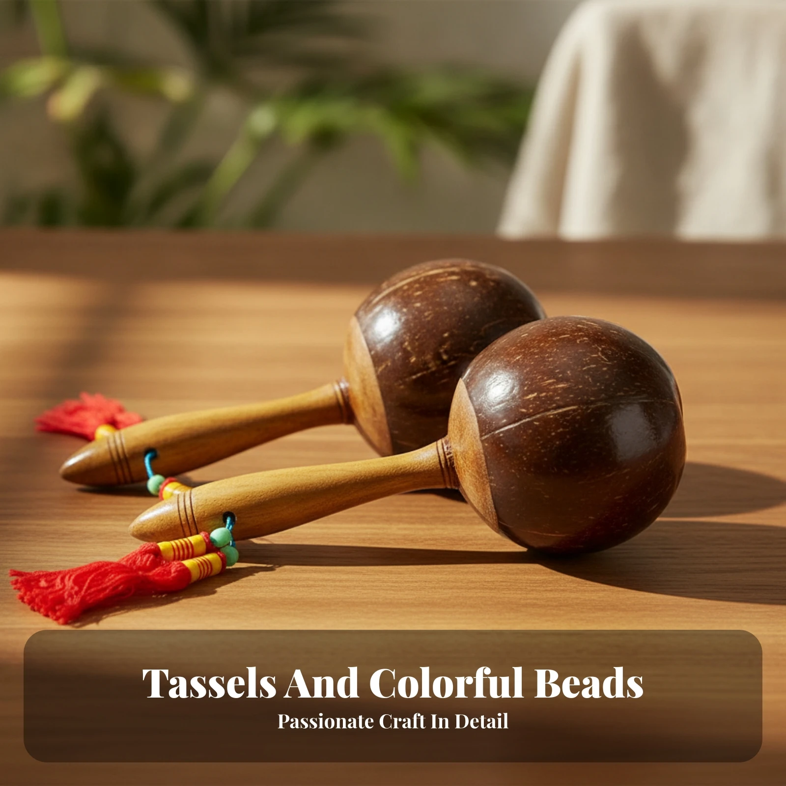 Maraca de percusión con acabado pulido, maraca de mano, agitador de madera, instrumento musical de calidad para principiantes, aprendizaje musical temprano