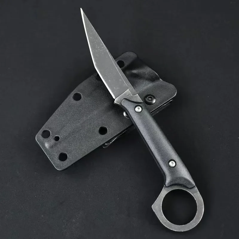 

portable multi-purpose outdoor straight knife +K sheath, jungle survival EDC knife