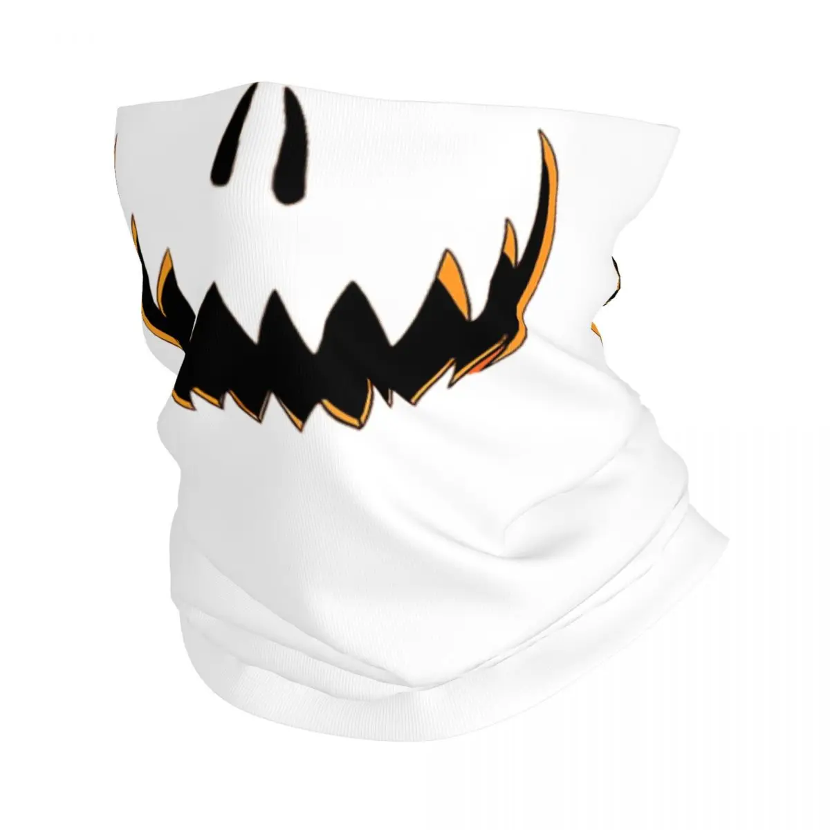 Pumpkin Grin Face Bandana Neck Gaiter Printed Mask Scarf Multifunction Cycling Scarf Running For Men Women Adult Windproof