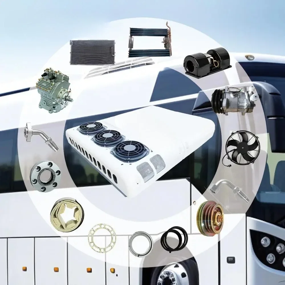 Customized All 12V 24V Bus Air Conditioning AC.154 Traveller EV Intercity Coach Bus Van AC Roof Mount School Bus Air Conditioner