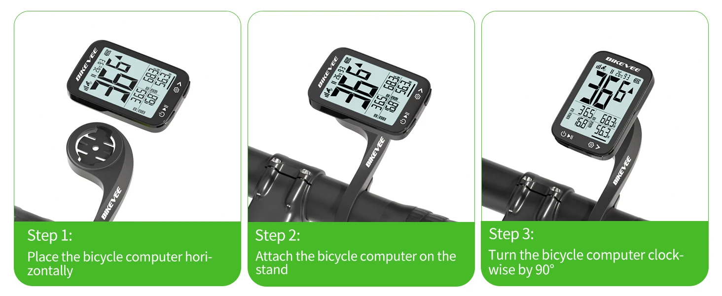 Fahrradcomputer GPS Wireless Radfahren Kilometerzähler Stoppuhr Tracker LCD-Bildschirm mit Hintergrundbeleuchtung Halterung Fahrradzubehör – Detail 1