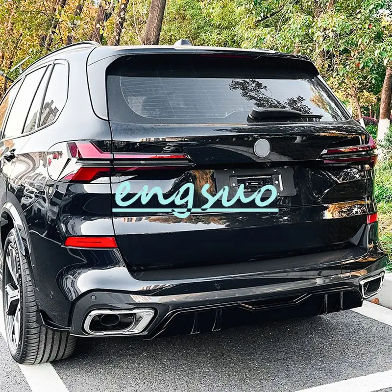 Car Rear Bumper Diffuser Lip Rear Side Splitters Spoiler Lip For BMW X5 G05 M Sport 2019-2024 Body Kits Tuning