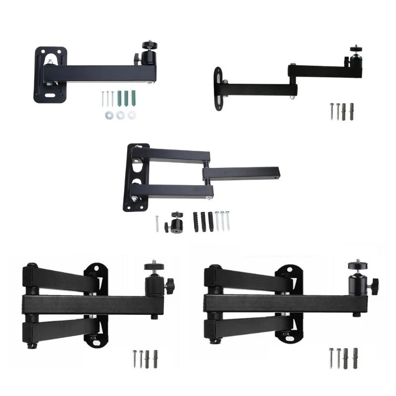 Foldable Wall Mount Projector Bracket Aluminum Alloy Multi-angle Adjustable Retractable Projector Devices Holder for Home Hotel