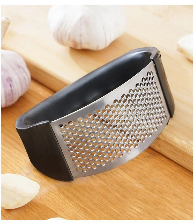 

Stainless Steel Garlic Press Crusher Manual Garlic Mincer Chopping Garlic Tool Fruit Vegetable Tools Kitchen Accessories Gadget