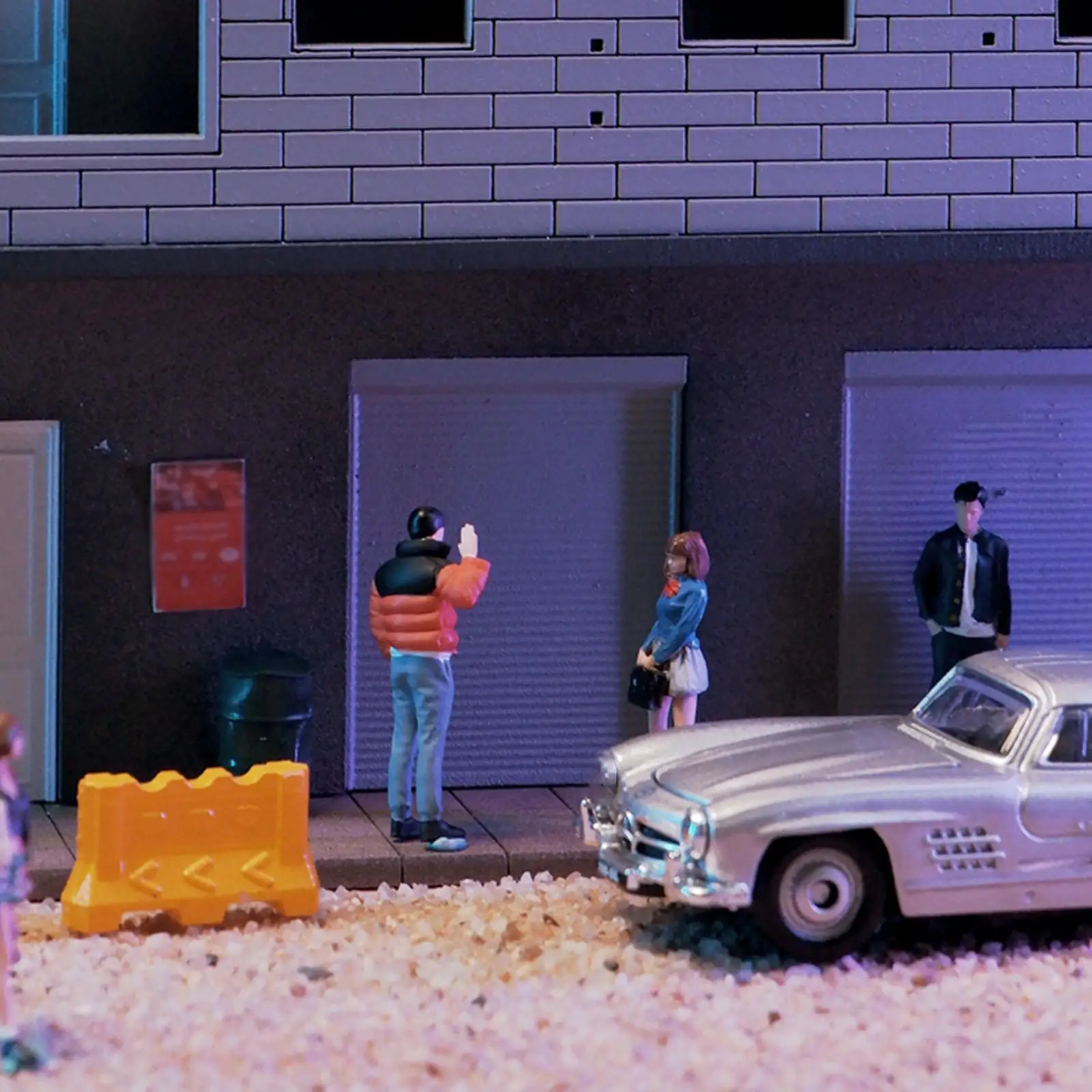 Figuras de Diorama de personas a escala 1/64 para accesorios de escena en miniatura