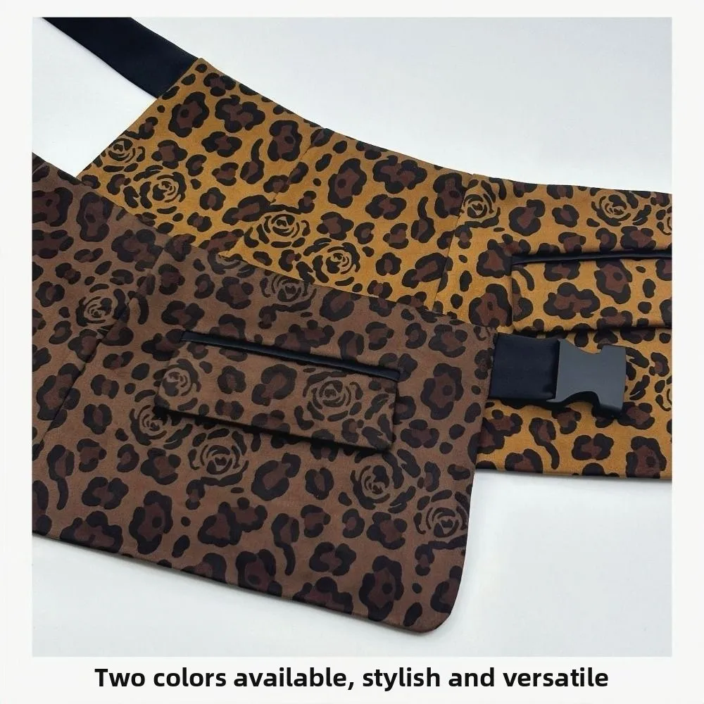 Nuovo design con borsa Cintura di anacardi Cintura decorativa decorativa irregolare Cintura per marsupio stile street con stampa leopardata