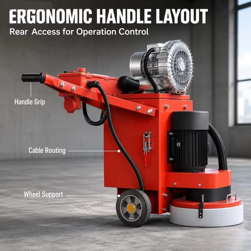 Concrete Grinder Floor Grinding Machine Cement Floor Renovation Polishing Epoxy Coating Removal Grinding Equipment