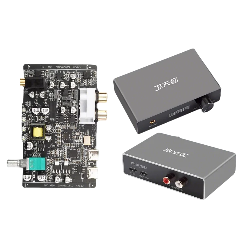 

Mini Digital Audio Decoder ES9018 DAC 24BIT 192KHz DSD128 Lossless Decoding HIFI External Sound Card with CT7601 USB Chip