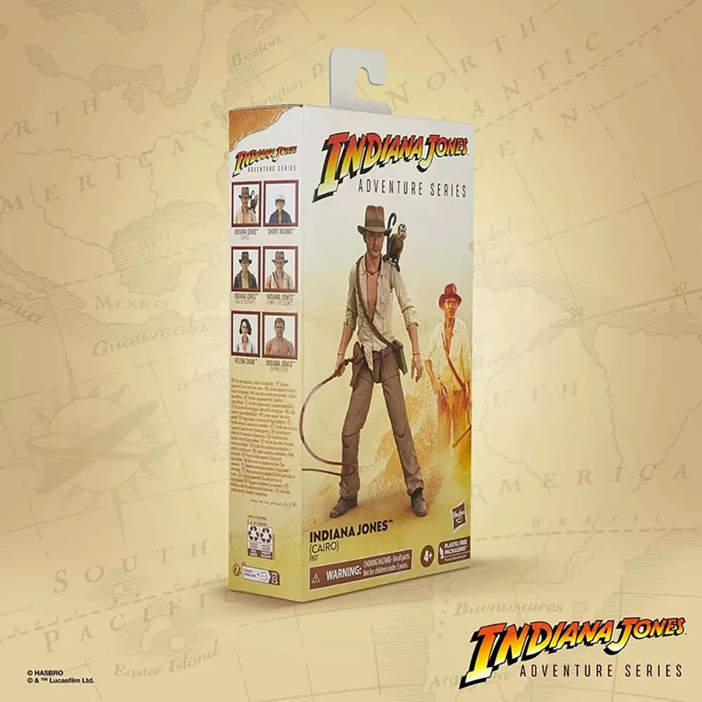 In-Stock Hasbro Indiana Jones Adventure Series Indiana Jones (Cairo) 15cm Excellent Anime Action Figure Model Collection Toys