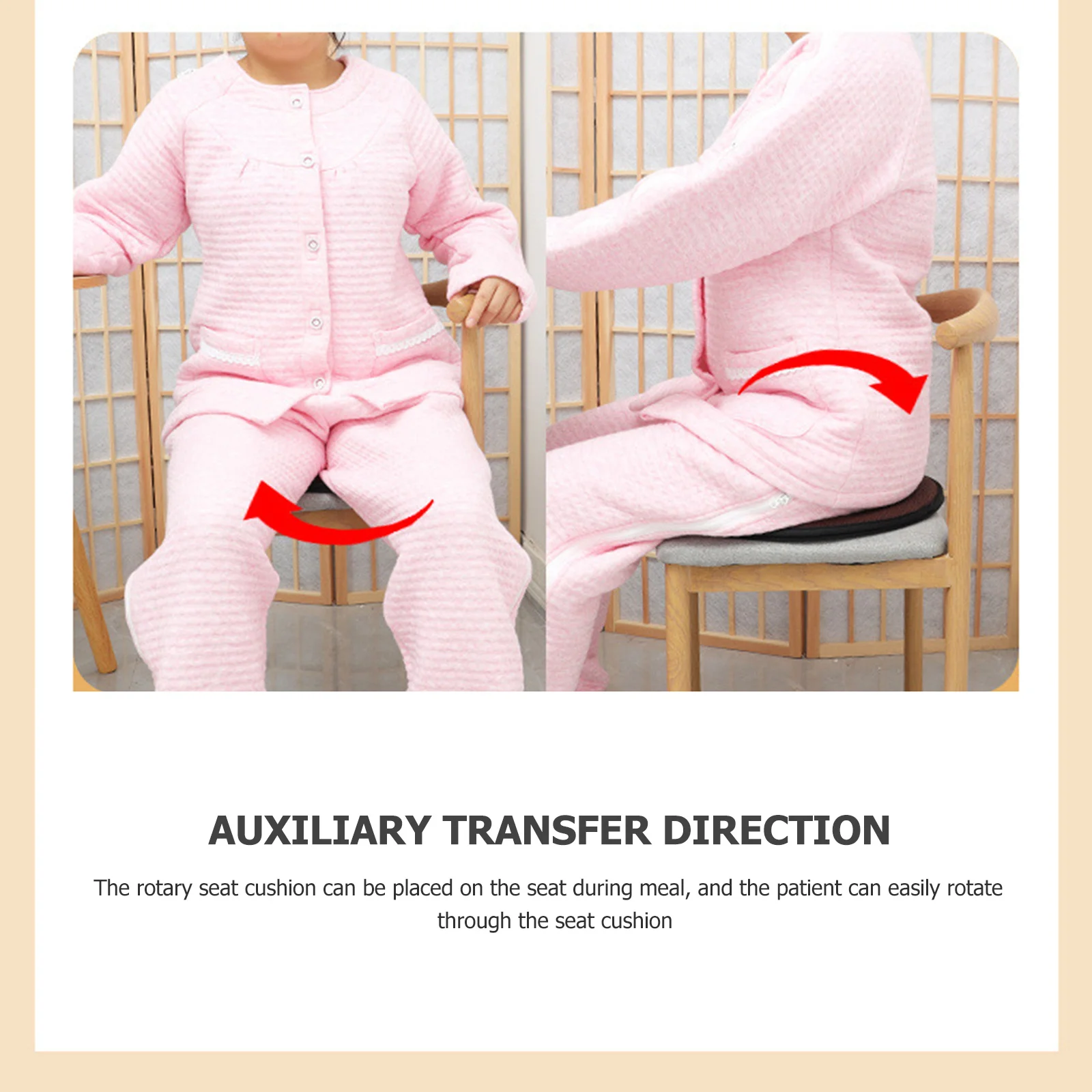 الدورية وسادة مقعد السيارة 360 درجة وسادة دوارة قوية مقاومة للاهتراء المحمولة تصميم بسيط أنيق يناسب ديكور السيارة الداخلي