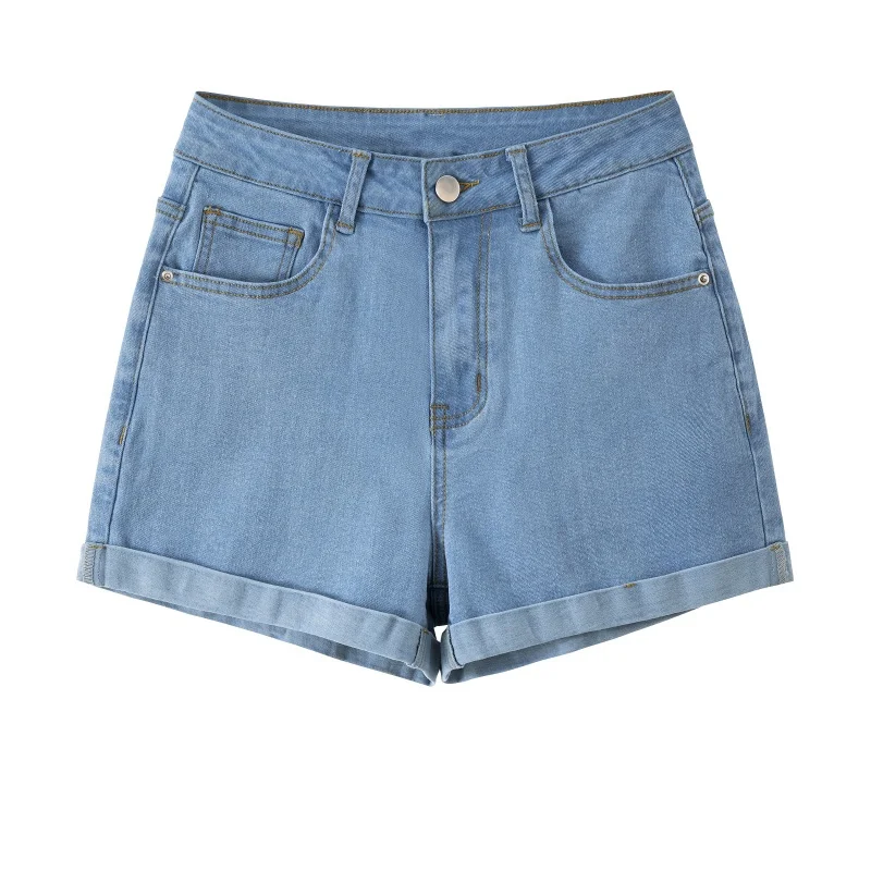 

Летние повседневные джинсовые орты с высокой талией. Женские джинсы. Женские брюки с высокой талией. Голубые ор. Летние модные женские орты.