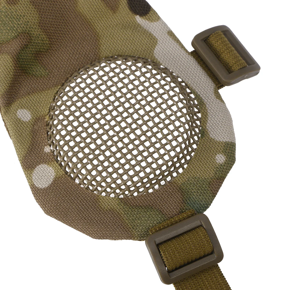 Black Adjustable Half Cover Low Carbon Steel Mesh Durable Hunting Protective For