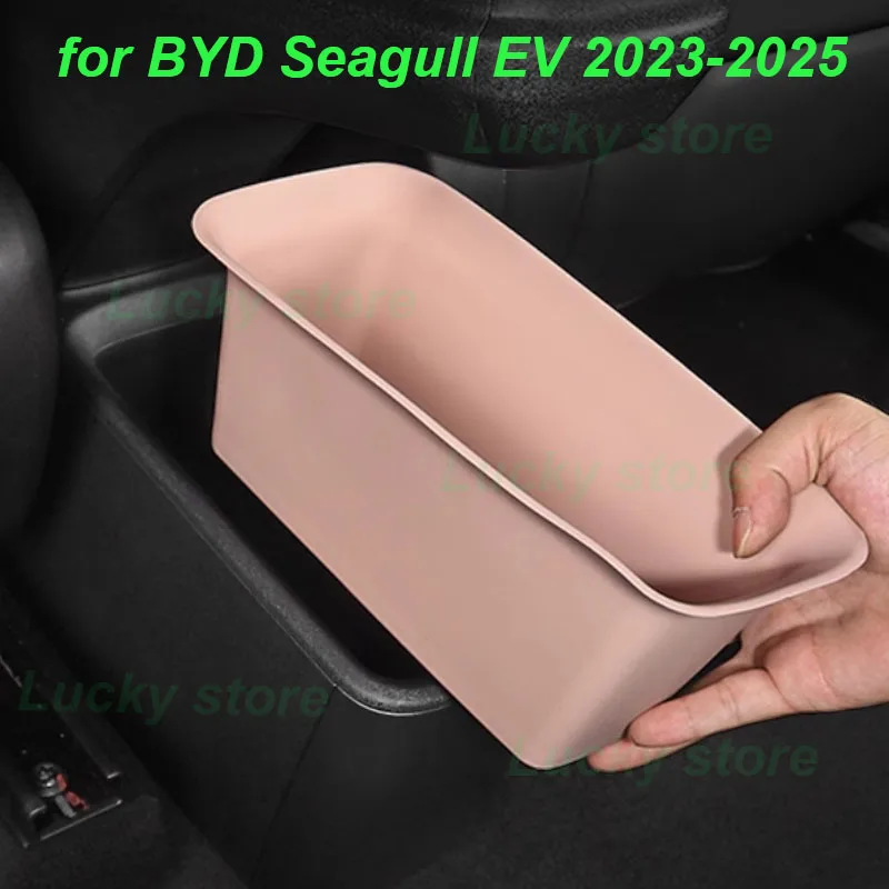 

Car Rear Silicone Storage Box for BYD Seagull EV 2023-2025 Behind Armrest Case Rear Row Storage Box Interior Accessories