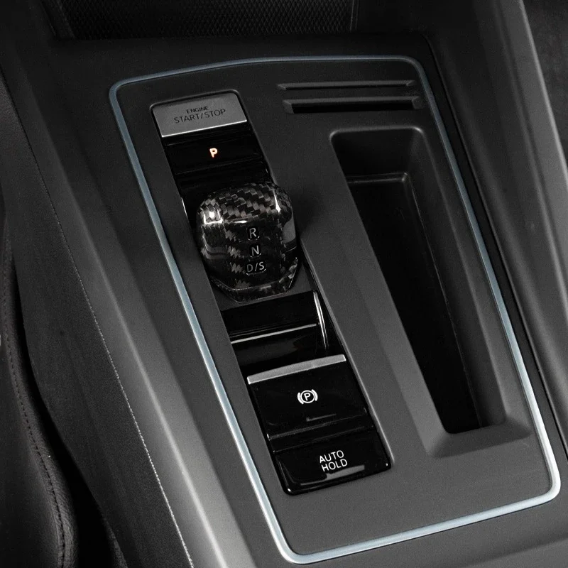 

For Volkswagen Golf 8 2021-2025 Gear Handle Cover Modification Parts Car Decoration Carbon Fiber Central Control Sticker MK8