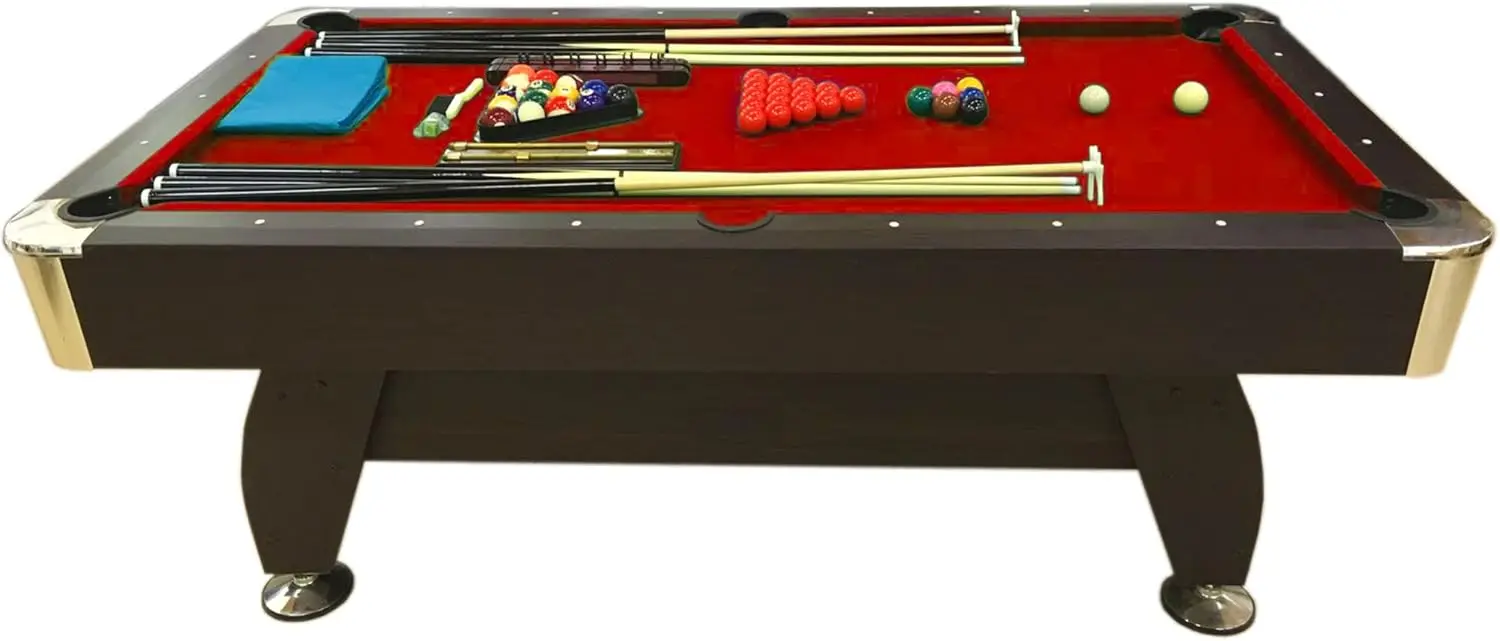 7' Feet Billiard Pool Table  Full Set Accessories Game mod