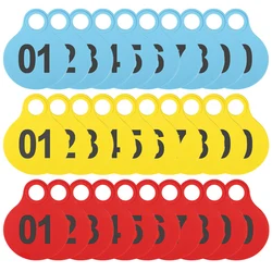 50/100pcs Cattle Pig Sheep Hanging Tags TPU Identification Card Plastic Farm Animals Cattle Identification Carrying Tag Supplies