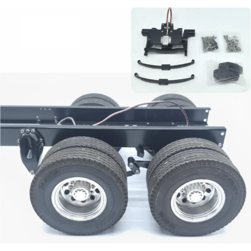 1set Electric Lift Rear Suspension for 1/14 RC Truck Tamiya 56368 For Scania 770S For Volvo FH16
