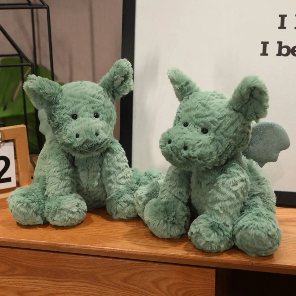 

Stuffed Cotton Green Dinosaur Plush Toy Winged Dragon Cartoon Animal Animals Dinosaur Doll Green Lovely Dinosaur Pillow Doll