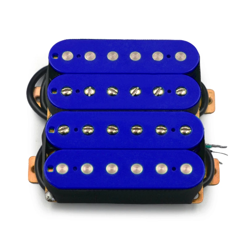 Humbucker Electric Guitar Pickup Coil Spliting Pickup Humbucker Dual Coill Pickup 4 Conduct Cable N-7.5K/B-15K Output Deep Blue