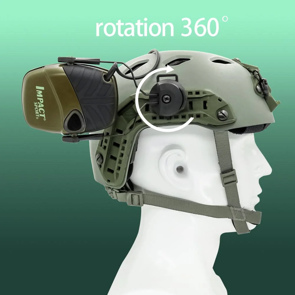 Imagem -06 - Earmuf Arc Ops-core Capacete Rail Adapter Tactical Headphone Stand Earbud para Marshall Impact Sport Tiro Headset