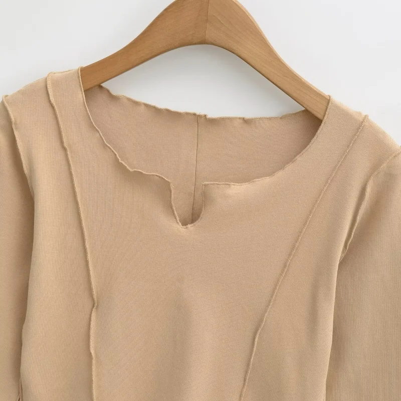 ort Svel V-Ne Top Gentle Sle Pendolarismo Abbigliamento interno Abbigliamento esterno Effetto snellente Lungo Sve ort Lunghezza Donna irt