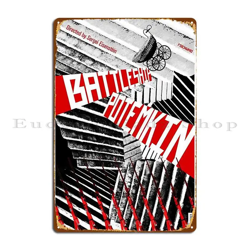 The Battleship Potemkin Movie Poster Metal Sign Designing Decoration Decoration Wall Mural Create Tin Sign Poster