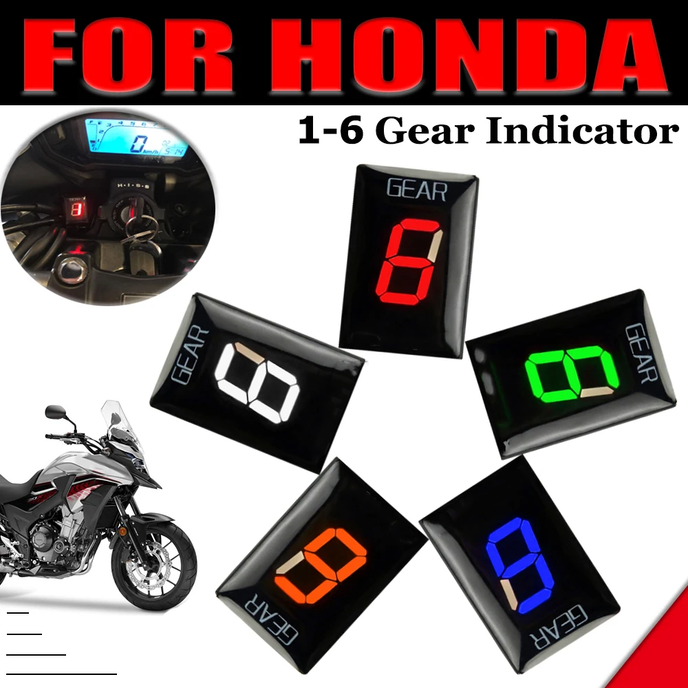 Indicador de visualización de engranaje de velocidad de 6 niveles ECU para Honda CB500X VFR800 CB1000R CB400X CB400F CBR250 CBR300R CTX700 NC750 XL1000 CB500F