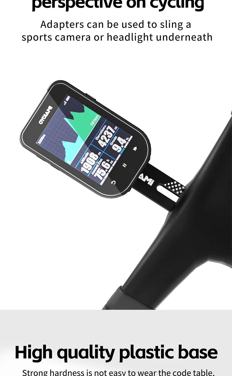 CYCLAMI Fahrradcomputerhalterung aus Aluminiumlegierung, doppelseitig, MTB, Rennrad, GPS-Scheinwerferhalter, Halterung für GARMIN XOSS IGPSPORT Fahrrad – Detail 7
