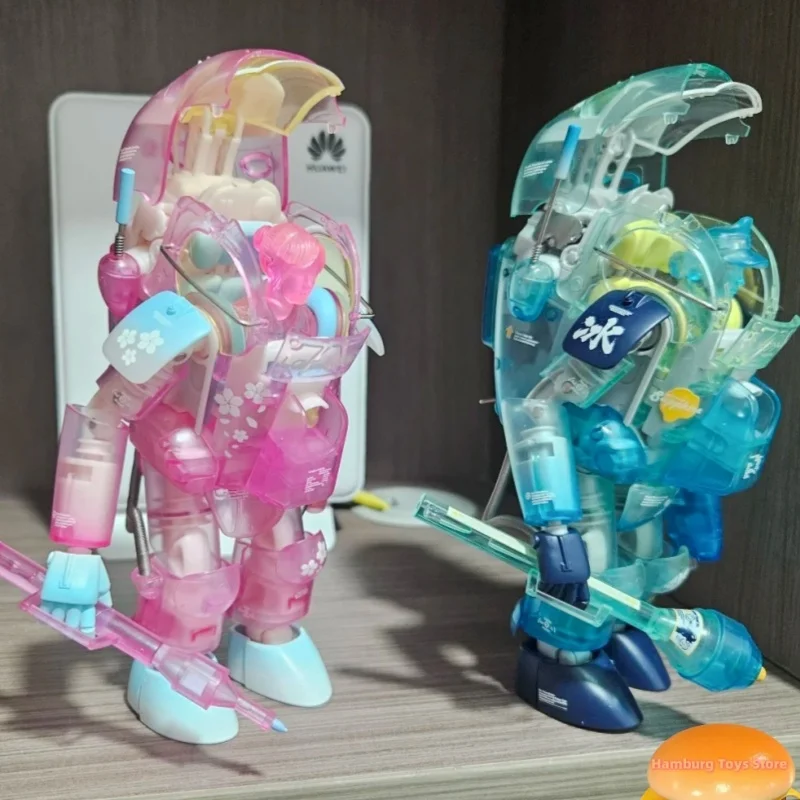 Коллекционная модель Earnestcore Craft In Stock Ma K Gustav Articulated Mecha First Sakura Version, прозрачно-розовая, масштаб 1:16