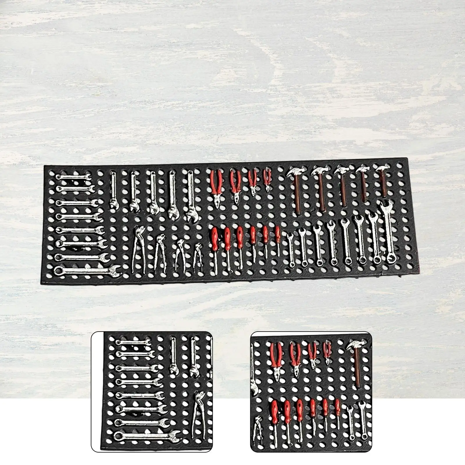 نموذج لوحة بيجبورد للمرآب بمقياس 1/64، ديكور المشهد الصغير DIY، محاكاة إصلاح السيارات الصغيرة #1