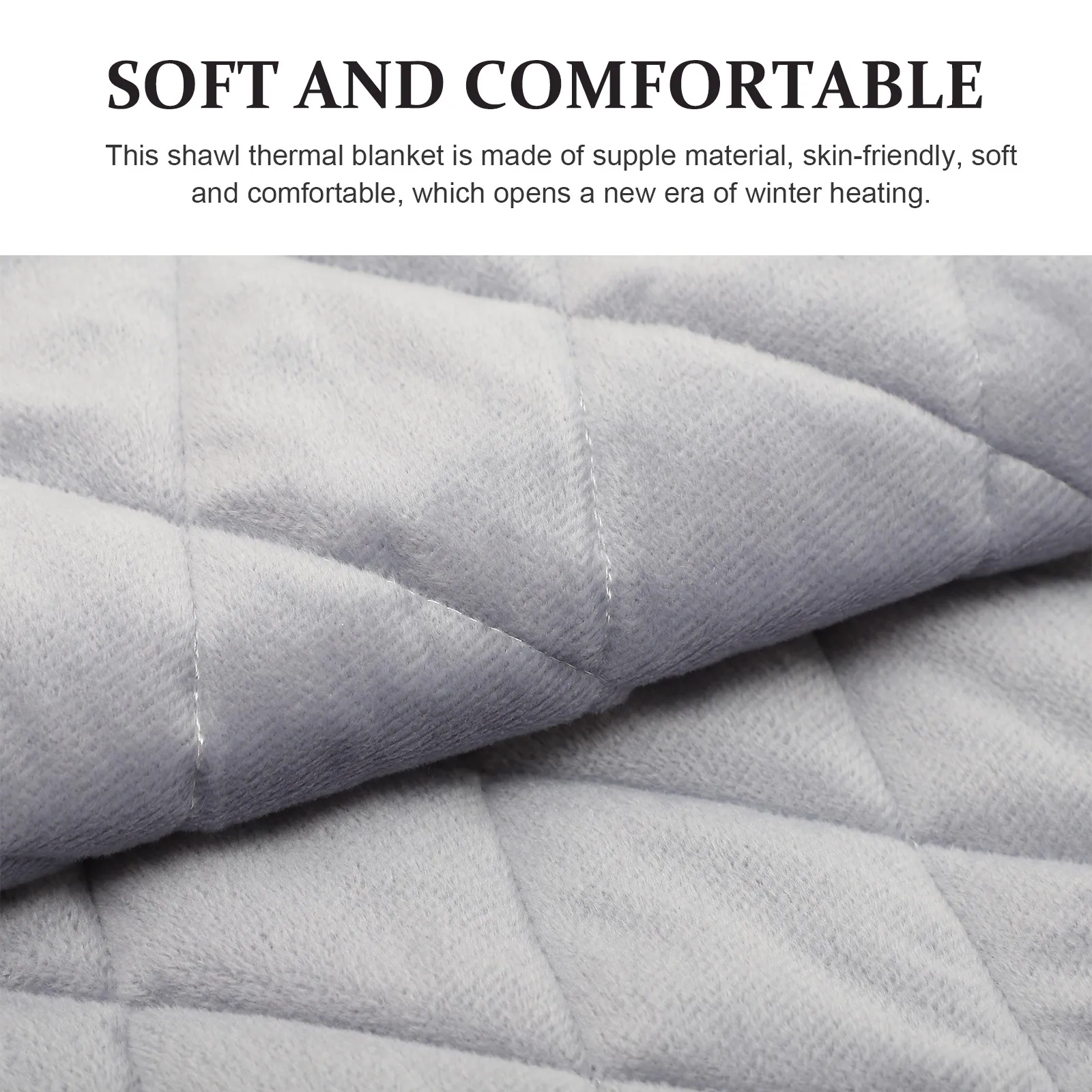 

Multifunction Electric Blanket Office Heated Soft Crystal Lap Blankets Portable