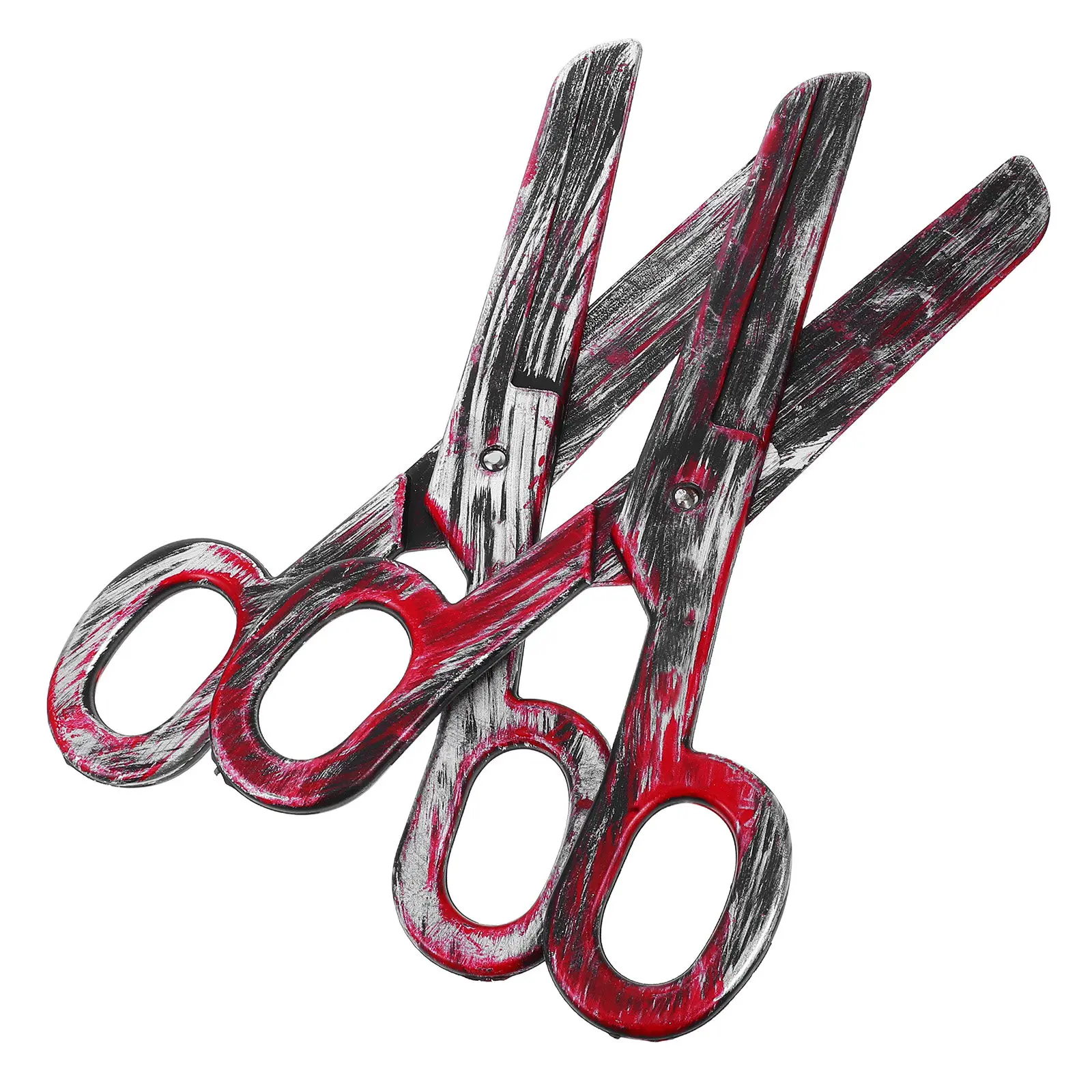 Oversized Plastic Scissors Prop for Stage Performance, Cosplay, Dance, Photo Shoot, Party Decoration – 2 Pieces