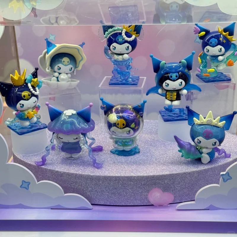 Genuine TOPTOY Kuromi Underwater Fantasy Series Blind Box Cute Sanrio Collectible Figure Girls Gift Desktop Ornament Anime Doll