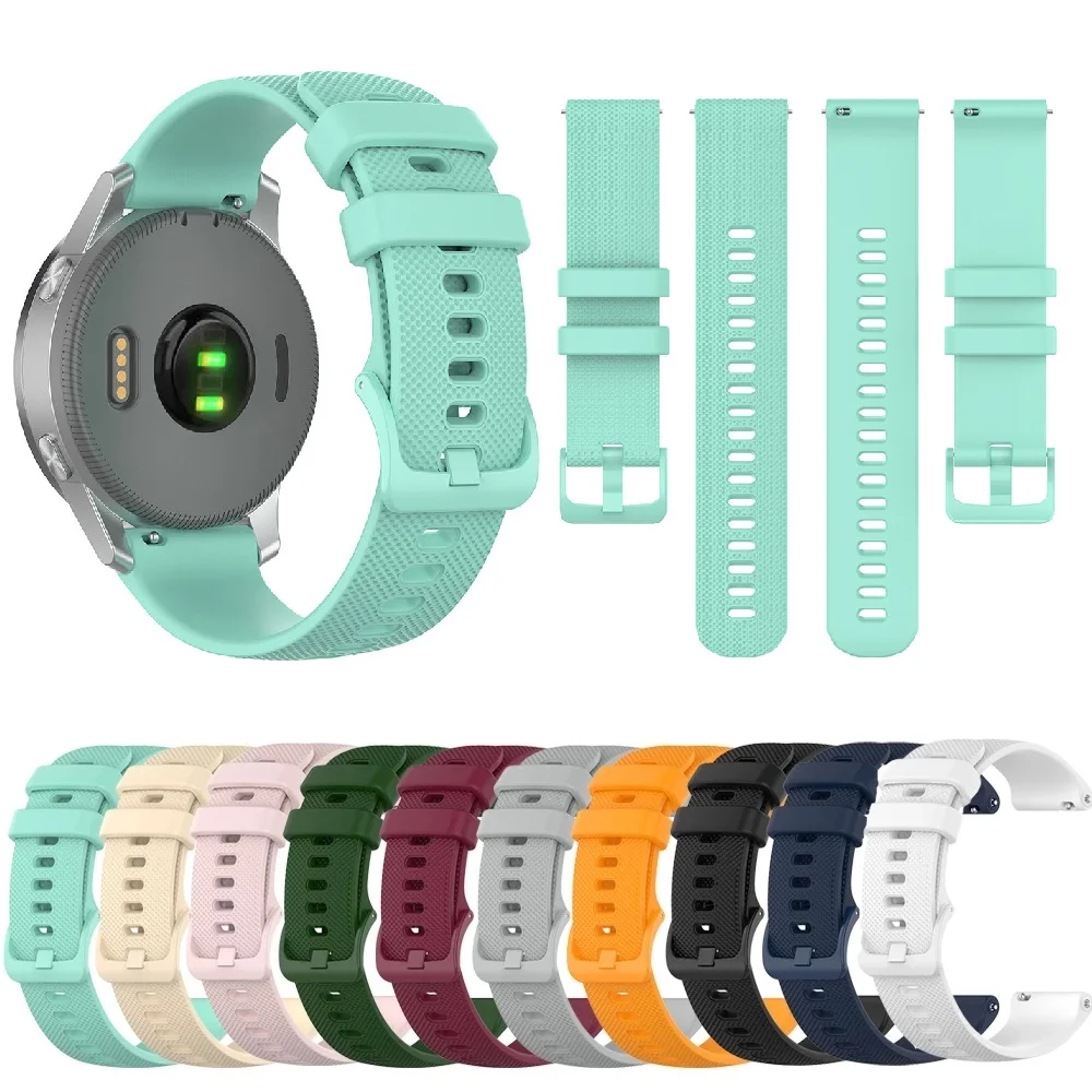 Watch band For Venu forerunner245 vivomove3 Silicone Wristband Strap For Garmin Vivoactive 3 4S 4 Forerunner 245 /gt2 42mm 46mm