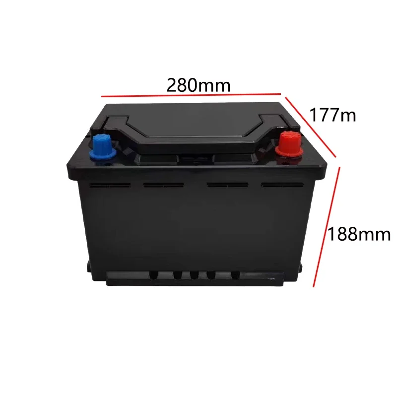 12V 24V Car Starter Battery Storage Boxe Ignition Battery Case Type Screw Waterproof Plastic Box 3/4S Battery Case Copper Pillar