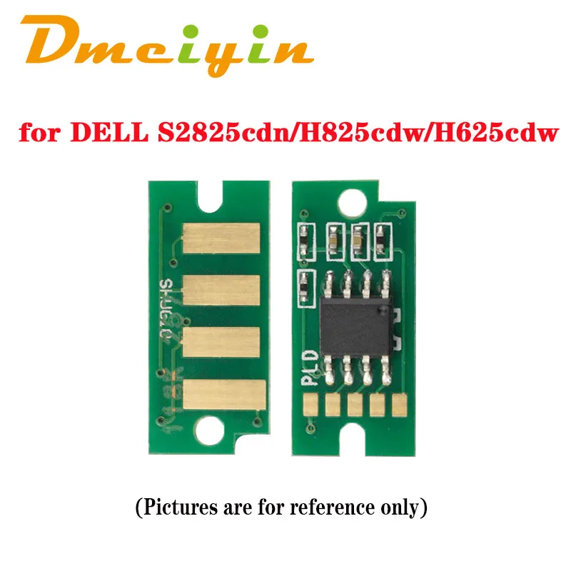 for DELL S2825cdn/H825cdw/H625cdw Toner Chip Drum cartridge chip 593-BBPI 593-BBOW 593-BBOX 593-BBPB 593-BBPC  593-BBPF