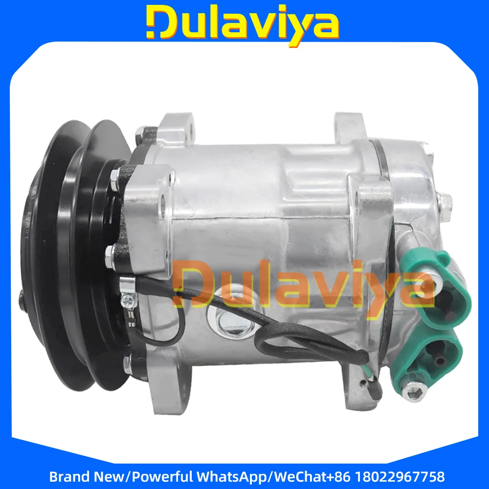 AC Air Conditioning Compressor SD7H15 For Mitsubishi Kobelco Kato Komatus Fuso 7120-8019 71208019