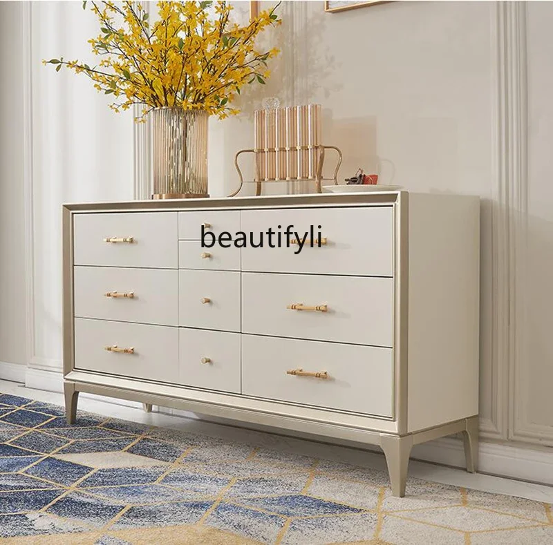 

ss1001 American style, solid wood living room chest modern entrance, bedroom multi-function, storage locker side cabinet