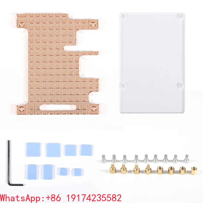Pi 3 Generation B Type Heat Sink Housing Raspberry Pi 3B3 Generation Pure Copper Heat Sink Box Housing