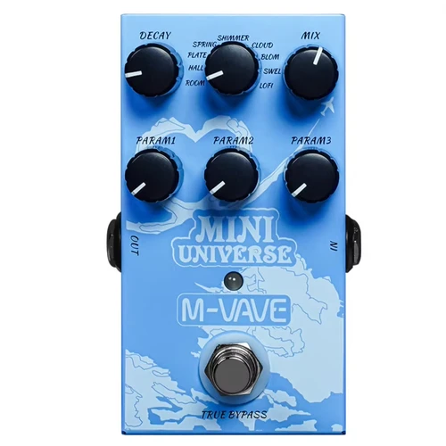 Imagen 2 del producto Pedal de reverberación M-VAVE Mini Universe |   9 efectos profesionales con Shimmer, Spring y LoFi |   Modelado digital de grado de estudio y True Bypass