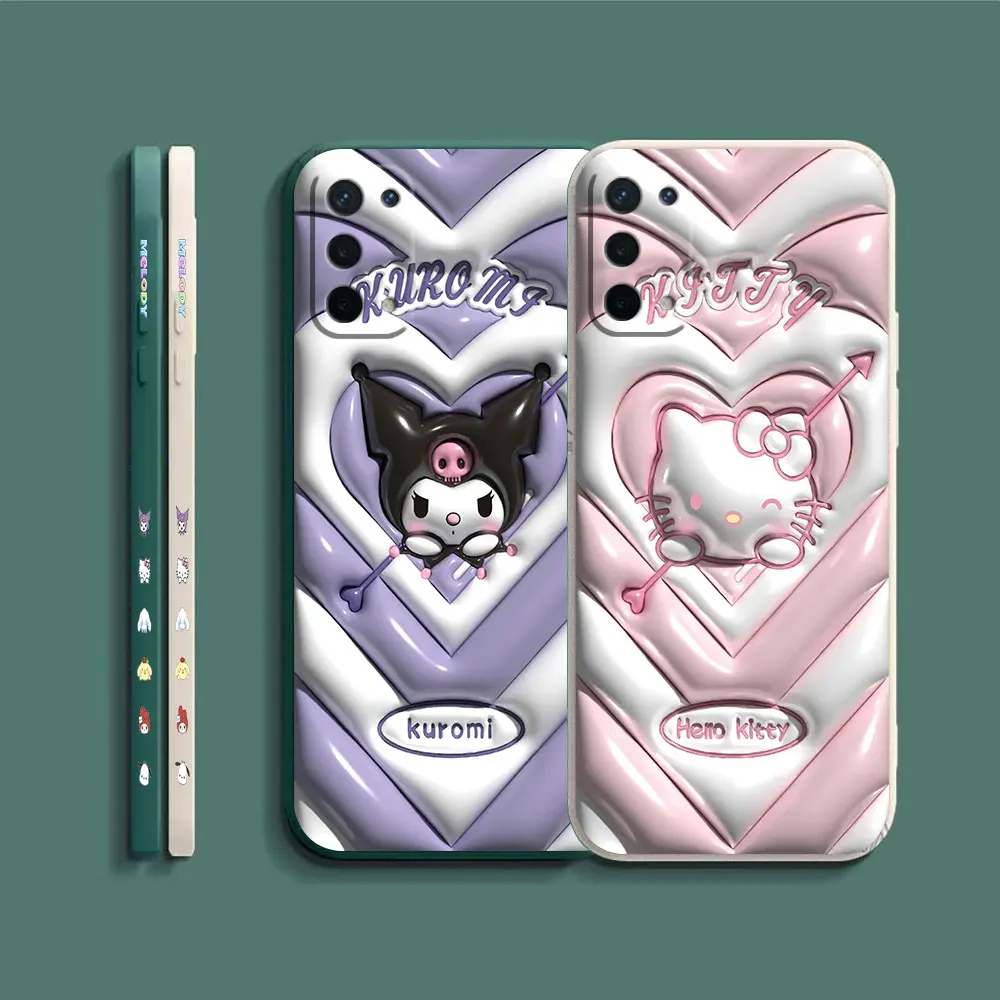 Cute Hello Kitty kuromi Phone Case For OPPO A15 A16 A17 A31 A38 A53 A54 A55 A57 A58 A72 A73 A74 A78 A92 A93 A94 5G Case Funda