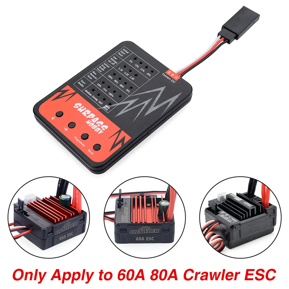 LCD LED Programing Card for Rocket Turbo TS160 V2 160A Hobbywing