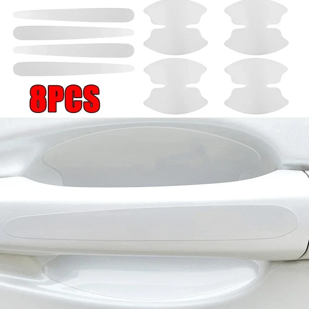 

Transparent Car Door Bowl Handle Protective Sticker Anti-collision Scratch-resistant Protection Clear Strip Stickers Car Decals