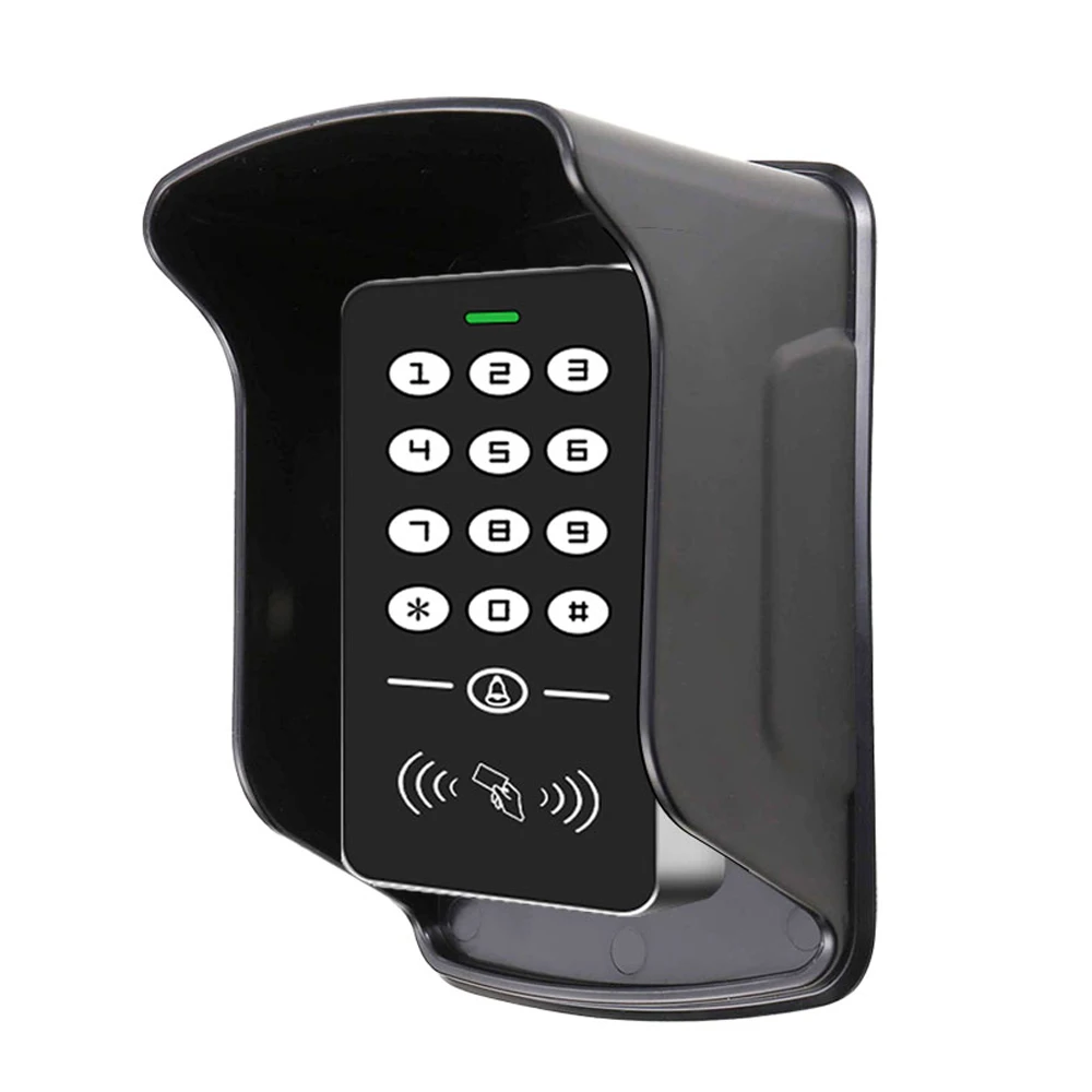 Door Access Control System 125KHz RFID Keypad Proximity Card Reader Rainproof Cover Electric Lock Gate Opener for Home Office
