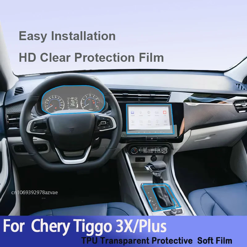 

Anti-Scratch Screen Protector For Chery Tiggo 3X/Plus (2022-2023) Car Interior Dashboard Cover Center Console Film