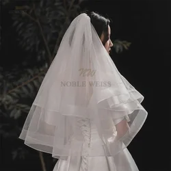 Wedding Veils Two Layers Bride Veil With Stretch Mesh Tulle Veils Accessories Customized