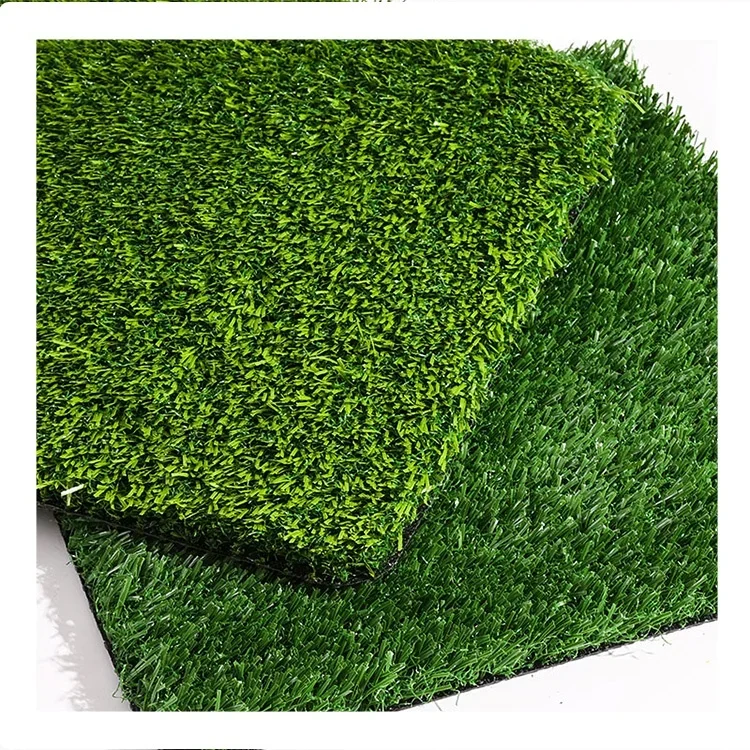 2026 Realistic Synthetic Grass Mat Faux Grass Rug Artificial Turf Grass Lawn with Drainage Holes for Landscape