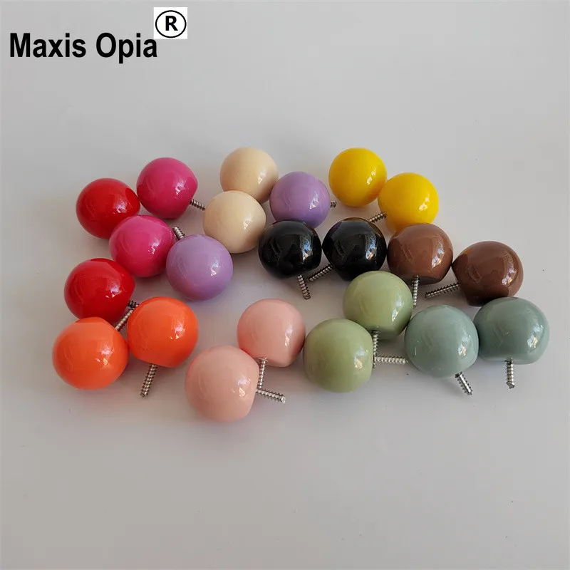 Handmade Rings For Bag Parts  Resin Acrylic Plastic Candy Clasp Wholesale Obag Accessories Diy Handbag Parts Clasp Big Ball